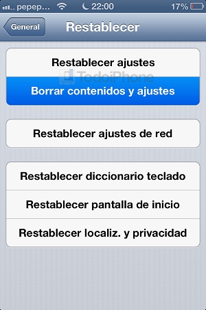 preparar tu dispositivo iOS para regalar o vender