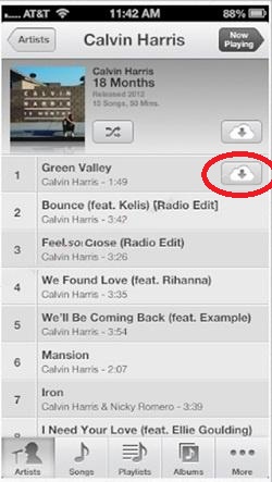 borrar una canción individual desde iTunes Match