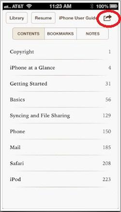 compartir libros y documentos en formato PDF desde iBooks 
