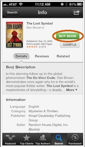 descargar un libro para mi iPhone