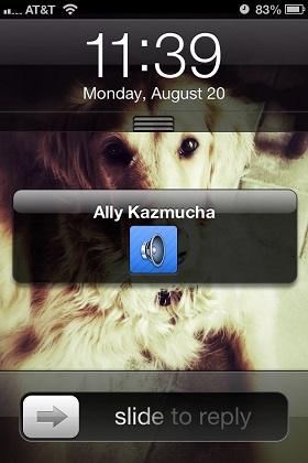enviar mensajes de voz mediante iMessage desde iPhone