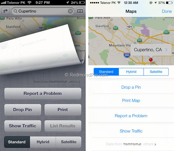 iOS 7 vs iOS 6-4