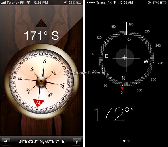 iOS 7 vs iOS 6-5