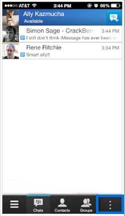 añadir contacto desde BBM-