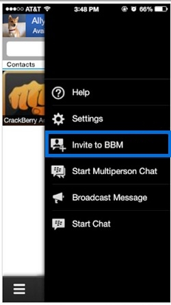 añadir contacto desde BBM-1