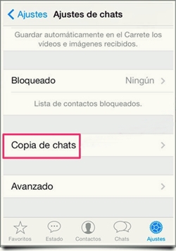 copia de seguridad de tus Chats de WhatsApp 3