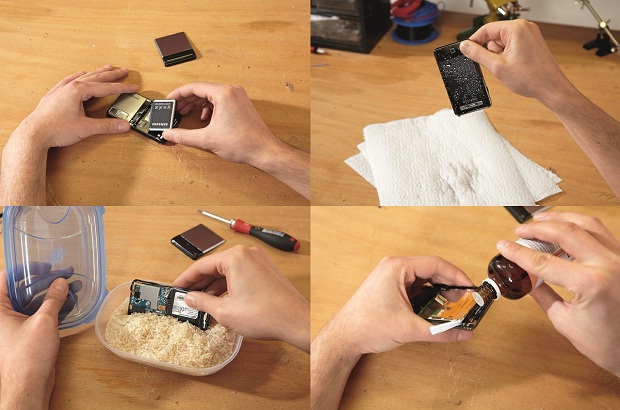 Como secar un telefono celular mojado 1