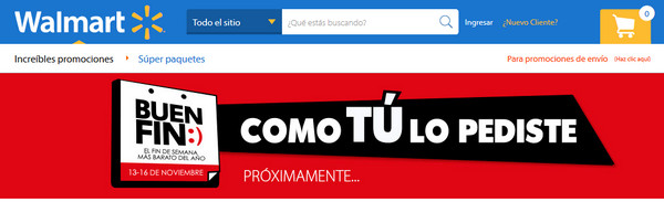El buen fin 2015 en Walmart