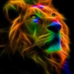 tema Neon lion
